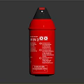 Red Portable Household Fire Extinguisher For Home Safety And Emergency Use
