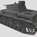 Vintage Military Tank With Detailed Tracks Turret And Gun Barrel Design