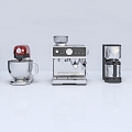 Coffee machine agitator mixer grinder bean machine cooking machine cook machine 3d model