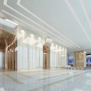 Office lobby 3d model