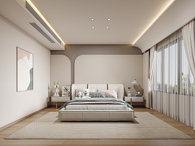 Modern Home Bedroom 3d model