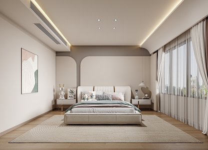 Modern Home Bedroom 3d model