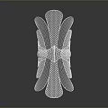 White Mesh Decorative Home Accessory With Intricate Pattern And Modern Design