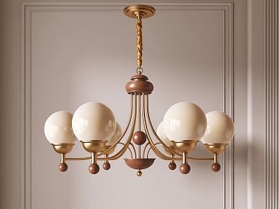 Antique retro chandelier 3d model