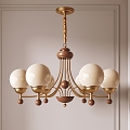 Antique retro chandelier 3d model