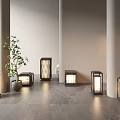 Modern Outdoor Lanterns With Warm Light For Garden Patio Exterior Decor