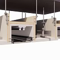 Modern node soft film acrylic ceiling decoration process node 3d model