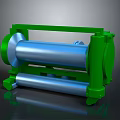 Household Daily Use Tool With Green Frame And Blue Roller Design 3d model