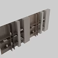 Modern Wooden Bookshelf Interior With Multiple Shelves Books And Decorative Items