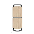 Sturdy Metal Frame Open Shelf Unit With Four Tier Wooden Shelves For Home Storage