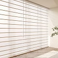 Modern Venetian Blinds Shangri-La Curtain Gauze Blinds Roller Blinds Curtain 3d model