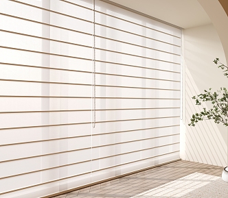 Modern Venetian Blinds Shangri-La Curtain Gauze Blinds Roller Blinds Curtain 3d model