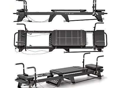 Multi functional Home Gym Fitness Equipment With Adjustable Training Bench And Handles 3d model