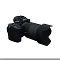 Sony Professional Digital Camera With High Quality Lens And Control Buttons Design 3d model