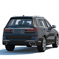 BMW X7 2023 BMW has few simple mold surfaces 3d model