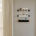 Modern Living Dining Room Interior Design With Light Sofa Black Coffee Table And Greenery View
