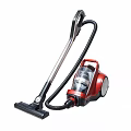 Red Vacuum Cleaner Efficient Household Appliance For Home Cleaning