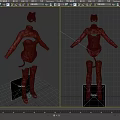 Cat Ear Themed Fitted Bodysuit With Long Sleeves Tail Accessory And Knee High Boots