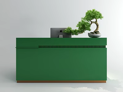 Modern Front Desk 3d model