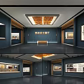 Jingdezhen Cultural Exhibition Hall Interior With Exhibits And Space Layout