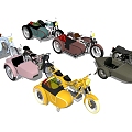 Sidel three-wheeled motorcycle 3d model