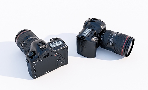 modern camera SLR camera 3d model