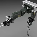 Heavy Duty Industrial Robotic Arm With Articulated Joints And Metal Support Structures