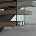 Modern Floating Staircase Design With Glass Railings And Wooden Steps