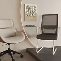 Modern Office Chairs in Different Styles with Mesh Back and Rolling Wheels for Workspace