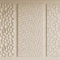 Decorative Wall Panels With Three Intricate Textured Designs For Interior Decor 3d model