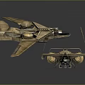 Golden Metallic Space Shuttle Models Showcasing Detailed Wings And Engines