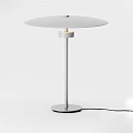 Modern Minimalist Table Lamps With Sleek Disc Shades And Slender Bases In Three Colors