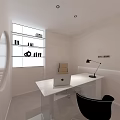 Luxury Beauty Hair Salon Modern Interior With Elegant Reception Counter And Mirror Design