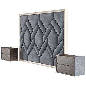 Modern background wall 3d model