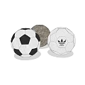 Sports Equipment Adidas Soccer Balls In White Black Brown With Classic Design