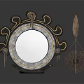 Traditional Musical Instruments Setup With Decorative Drum Frame Gong Stand And Components