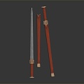 Modern Sword Officer Sword Long Sword 3d model