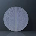 Decorative Hardware Tool With Circular Symmetrical Traditional Patterns And Metal Craftsmanship