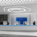 modern monitoring room 3d model