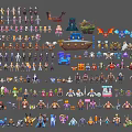 Colorful Collection of Fantasy Characters and Mythical Creatures With Unique Designs