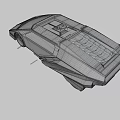 Future Cyberpunk Cars 3d model