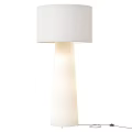 Modern White Chandeliers With Square Shades And Cylindrical Columns For Home Interior