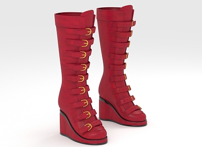 Long Boots Long Boots Shoes 3d model