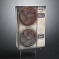 Industrial Electric Cooling Appliance With Dual Fans Vertical Metal Casing Design