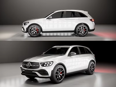 White Mercedes SUV Showcasing Sleek Exterior Design Sporty Wheels And Modern Styling 3d model
