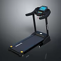 Sturdy Black Fitness Treadmill With LCD Display Handrails And Running Belt