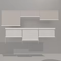White Fabric Venetian Blinds with Neat Design for Modern Home Interior Decoration