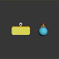 Vibrant Weapon Hammers with Yellow Square Head and Blue Ball Head in Colorful Handles Design