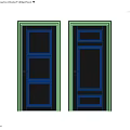 Black Interior Hinged Doors With Golden Handles And Modern Design