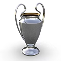 Champion Silver Trophy With Classic Design Dual Handles And Stable Base